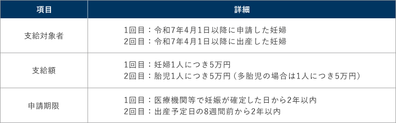 横浜市の妊婦のための支援給付事業の詳細
